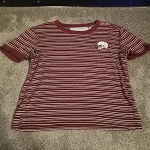 PacSun Gypsy Warrior Striped Shirt with Skull